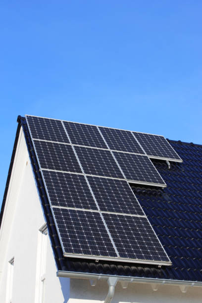 istock Single family house with solar system or photovoltaic system 1296986552