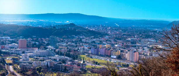 istock Panorama of Both Cultural Capitols on Border 1296989161