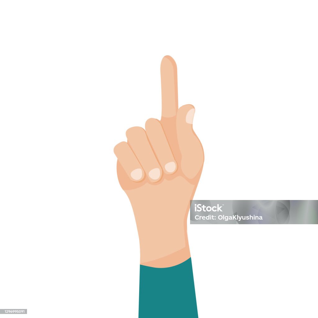 Hand Comment Image Human Hand Gesturing With With Raised Index Finger Gesture Comments ...