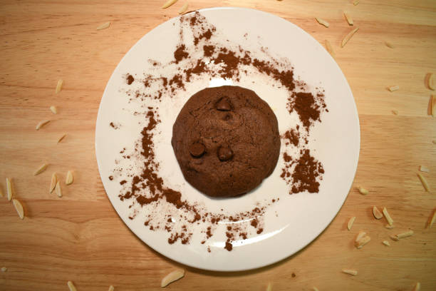 istock brownie double chocolate soft bake cookie on wood background 1296997105