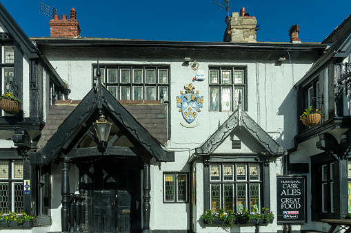 The Grey Horse Pub East Bolden, a traditional English country pub in this ex-mining village near Sunderland, Tyne and Wear, England, UK.