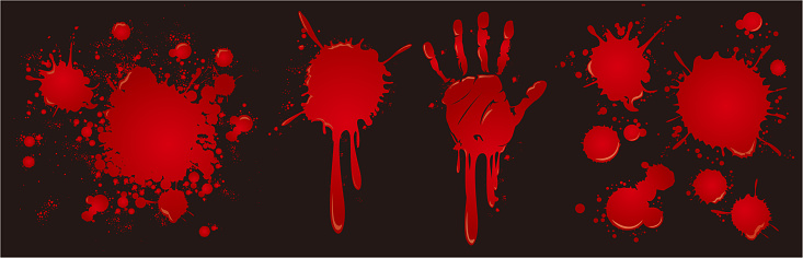 blood splatter splash drop paint