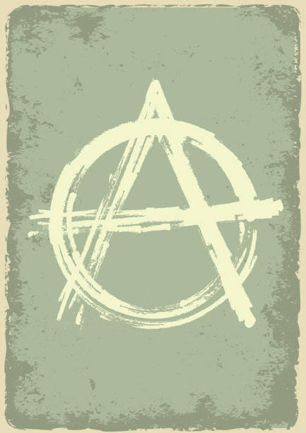 ilustrações, clipart, desenhos animados e ícones de sinal de anarquia - símbolo da anarquia