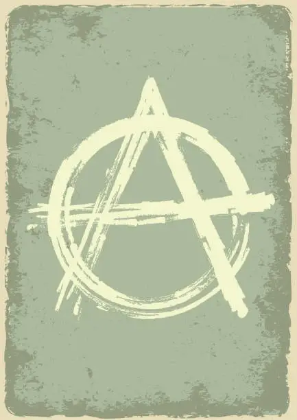 Vector illustration of anarchy sign