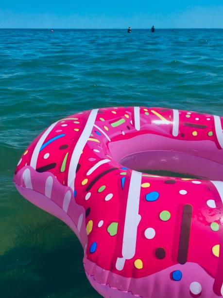 istock inflatable donut in the sea 1297010432