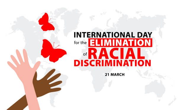 ilustrações, clipart, desenhos animados e ícones de dia internacional para a eliminação da discriminação racial. - racismo