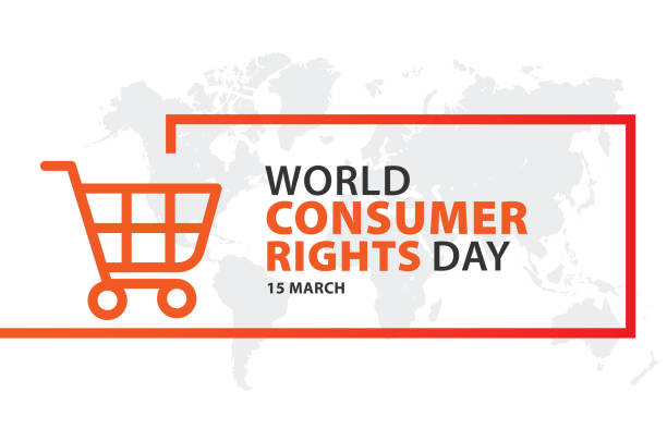 ilustrações, clipart, desenhos animados e ícones de dia mundial dos direitos do consumidor, 15 de março. design do logotipo. - dia do cliente