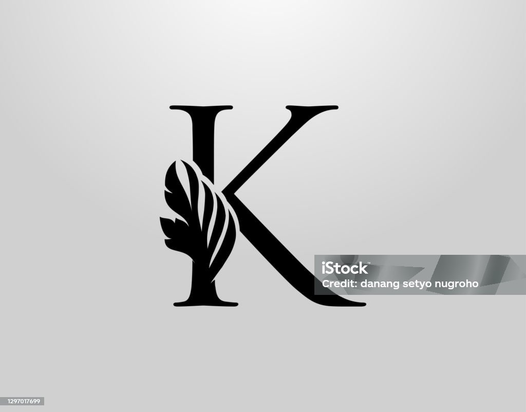 Classic K Letter Design Vector Stock Illustration - Download Image ...