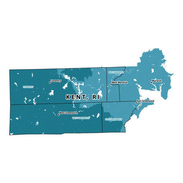 Rhode Island Kent County Vector Map Rhode Island Kent County Vector Map. Blue-gray striped design, light shapes are urban areas, dark shapes are rural areas. All source data is in the public domain. U.S. Census Bureau. Used Layer: Census Tiger Tabblock. warwick uk stock illustrations
