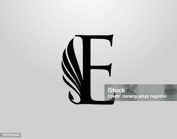 Inisial E Classic Wing Ilustrasi Stok - Unduh Gambar Sekarang - Alfabet ...