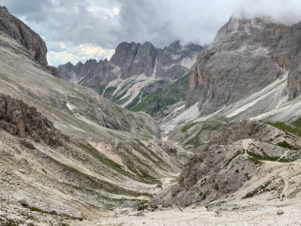 istock Rosengarten group in the Dolomites, a mountain range in northeastern Italy 1297025016
