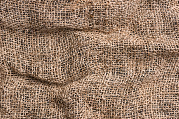 textura de sackcloth antiguo para fondo - textured bagging rope rough fotografías e imágenes de stock