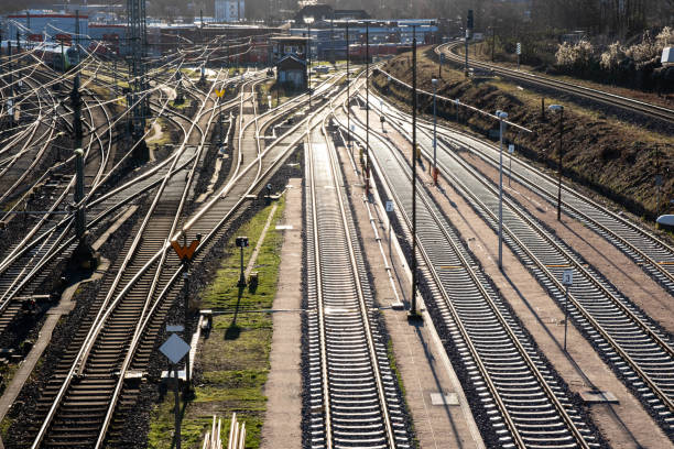 istock there are only railway tracks under the bridge, outside 1297029315