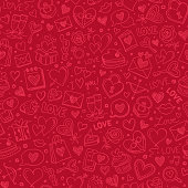istock Seamless pattern for Valentine's day 1297029755
