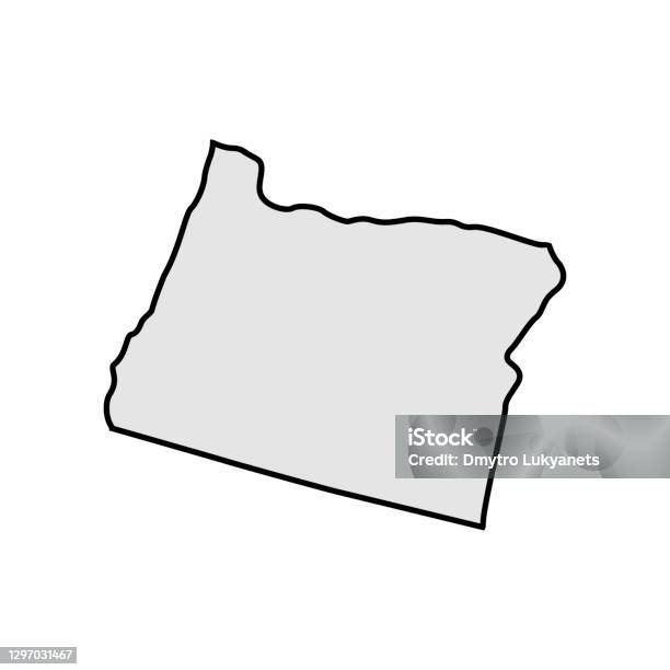 Oregon Border Frame Oregon State Borders Stock Illustration - Download Image Now - Abstract ...