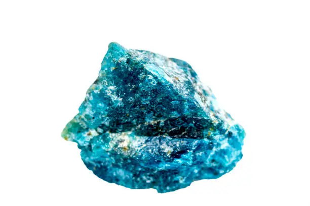 Apatite on a white background