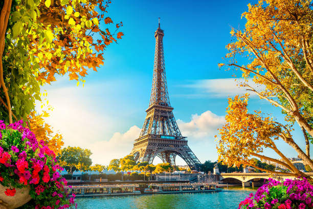 Autumn in Paris stock photo