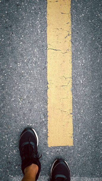 istock Foot selfies ready to move forward, effort ideas for success. 1297045590