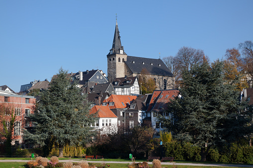 Old town of Essen Kettwig in autumn
