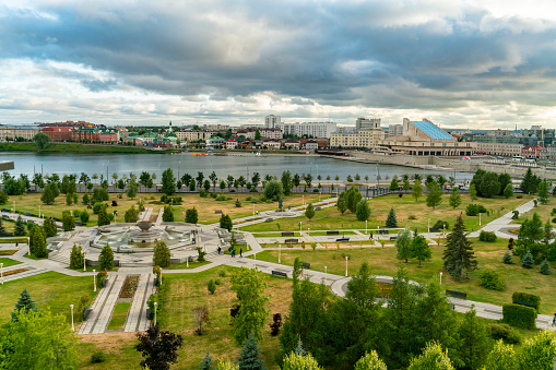 El Parque del Milenio de Kazán. Vista aérea photo