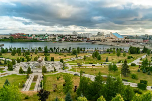 Photo of The Millennium Park of Kazan. Aerial view