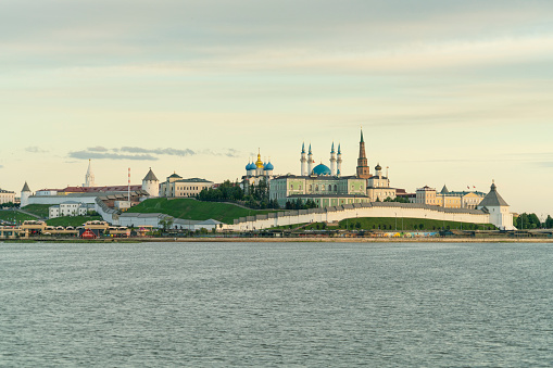 View on Kazan Kremlin from other side of Volga river