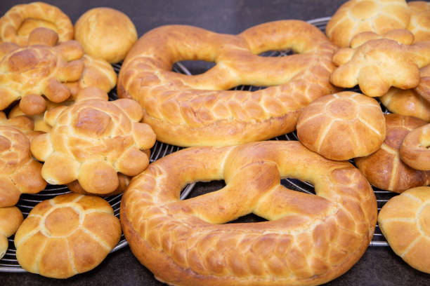 The baked goods are a specialty from southern Germany for the New Year.