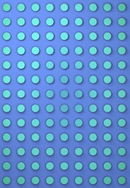 istock Abstract dot pattern of contrasting and gradient colors. 3D illustration. Dots. 1297054446