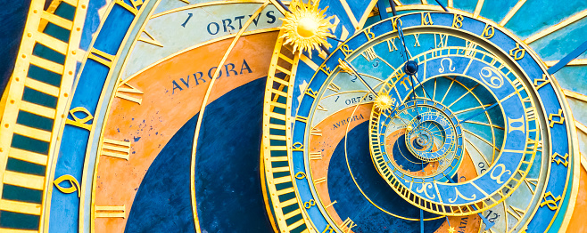 Prague old town square architecture and astronomical clock – Czech Republic