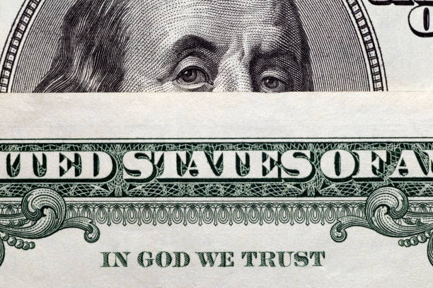 istock In God we trust, Franklin with eyebrow raised 1297059951