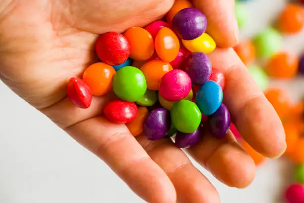 Photo of Skittles candy