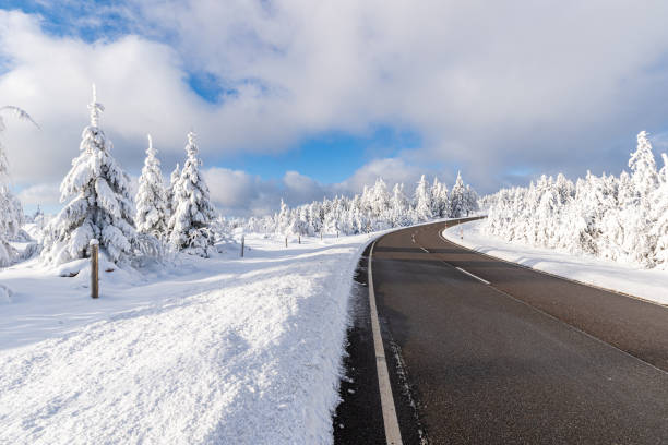 istock Snowy winter landscape scenery in the Black Forest 1297068443