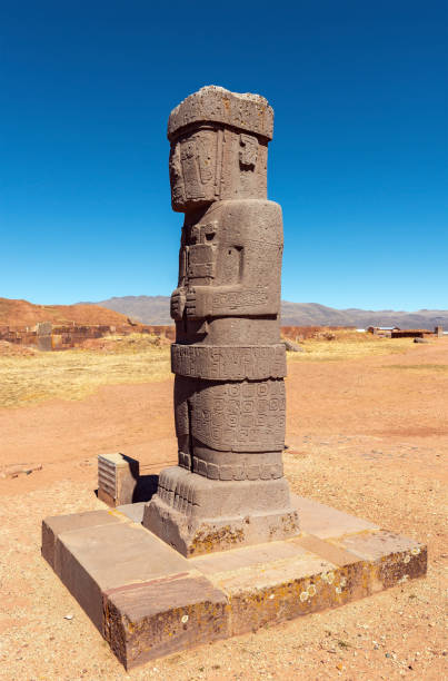 istock Ponce Statue, Tiwanaku Ruins, Bolivia 1297071596