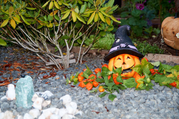 istock a Shiny halloween pumpkins made of ceramic. 1297077095