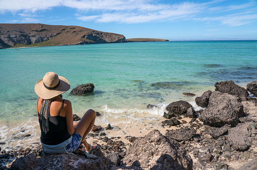 Balandra Bay (Bahia Balandra) just north of La Paz is one of the most beautiful coastal areas in Mexico. The bay is on the Sea of Cortez side of Baja California Sur.