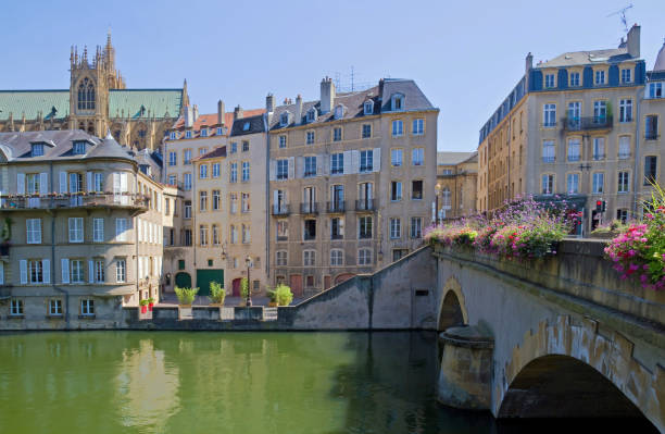 istock Bridge in Metz, France 1297089201