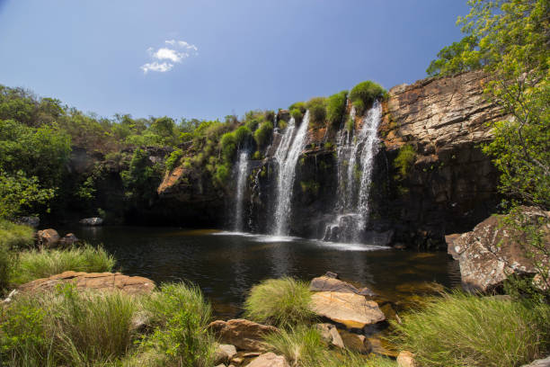 istock Beautiful waterfall in sunny day - Brazil - Jan, 2018 1297096103
