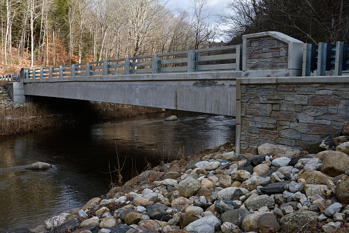 Bridge over the Shepaug River in Washington, Connecticut, a simple example of infrastructure