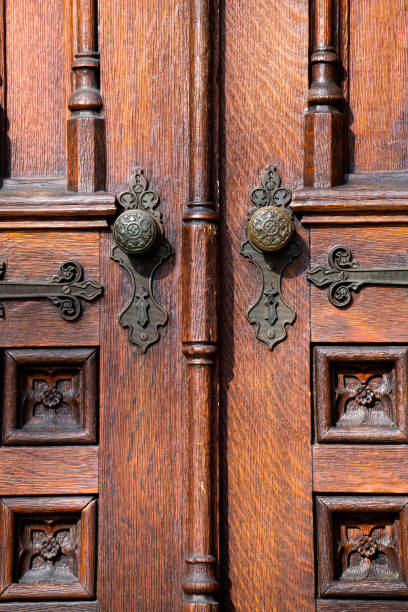 istock Old wood doors 1297105301
