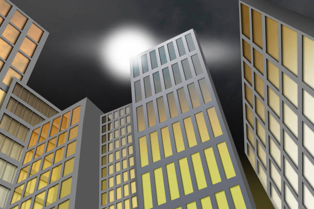 istock Glass facades of modern office buildings 1297123294