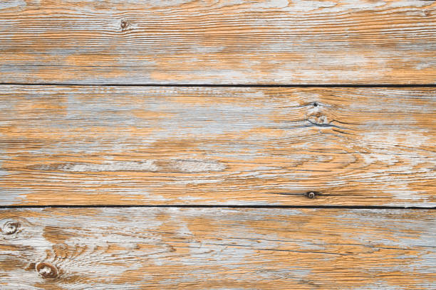 istock Close view of wooden plank table 1297128992