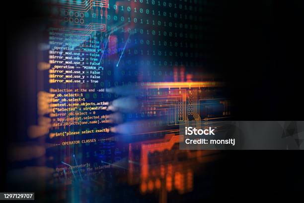 Programming Code Abstract Technology Background Of Software Developer ...