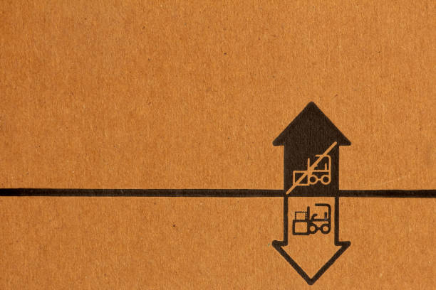 Packaging symbol to indicate where to clamp. Do not clamp and clamp below instruction used in material packaging.