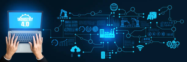 istock Engineering technology and industry 4.0 smart factory concept 1297143014