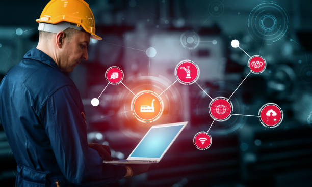 istock Engineering technology and industry 4.0 smart factory concept 1297143144