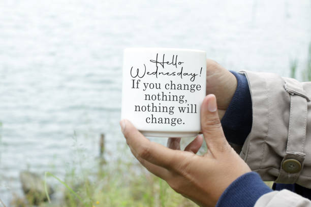 istock Wednesday quote - If you change nothing, nothing will change. 1297146003