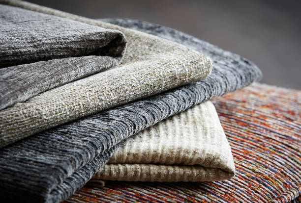 Multicolored furniture upholstery samples