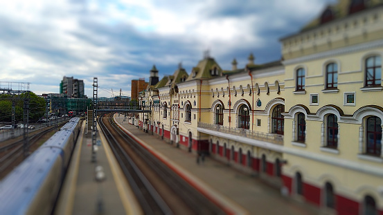Vladivostok, Primorsky Krai. Architecture of the old railway station.