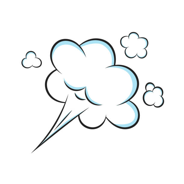 Smelling Pop Art Comic Book Cartoon Fart Cloud Flat Style Design Vector  Illustration Stock Illustration - Download Image Now - iStock