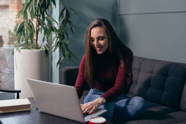istock woman enjoying time at home 1297153943